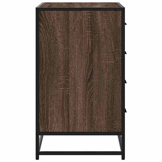 Ladekast 70x41x70 cm bewerkt hout bruin eikenkleur 6