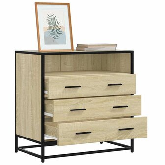 Ladekast 70x41x70 cm bewerkt hout sonoma eikenkleurig 1