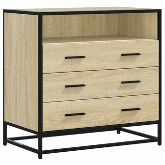 Ladekast 70x41x70 cm bewerkt hout sonoma eikenkleurig 2