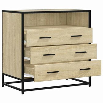 Ladekast 70x41x70 cm bewerkt hout sonoma eikenkleurig 5
