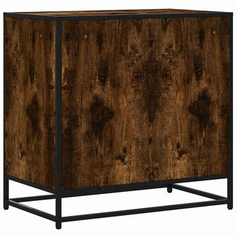 Ladekast 70x41x70 cm bewerkt hout gerookt eikenkleurig 7