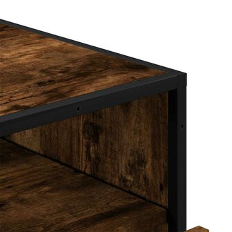 Ladekast 70x41x70 cm bewerkt hout gerookt eikenkleurig 8