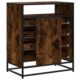 Ladekast 70x41x83,5 cm bewerkt hout gerookt eikenkleurig 7