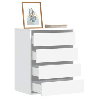 Ladekast 60x41x76 cm bewerkt hout wit 1