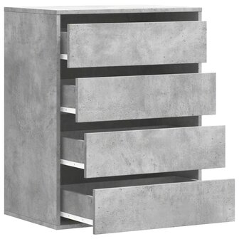 Ladekast 60x41x76 cm bewerkt hout betongrijs 5