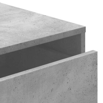 Ladekast 60x41x76 cm bewerkt hout betongrijs 8