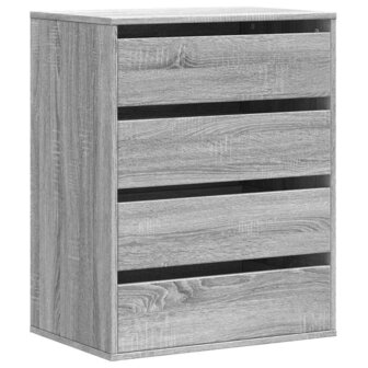 Ladekast 60x41x76 cm bewerkt hout grijs sonoma eikenkleurig 2