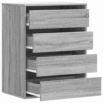 Ladekast 60x41x76 cm bewerkt hout grijs sonoma eikenkleurig 5