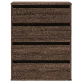 Ladekast 60x41x76 cm bewerkt hout bruin eikenkleurig 4