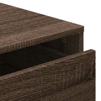 Ladekast 60x41x76 cm bewerkt hout bruin eikenkleurig 8
