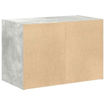 Kast met 2 lades 60x31x40 cm bewerkt hout betongrijs 7