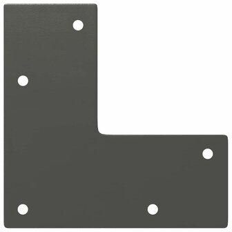 Haarspeld tafelpoten 4 st 42 cm massief staal antracietkleurig 7