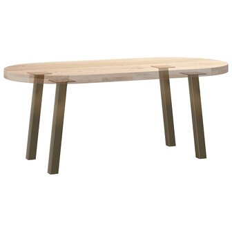 Salontafelpoten 4 st 42 cm staal naturel 8