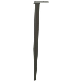 Salontafelpoten conische vorm 4 st 72-73 cm staal antraciet 6
