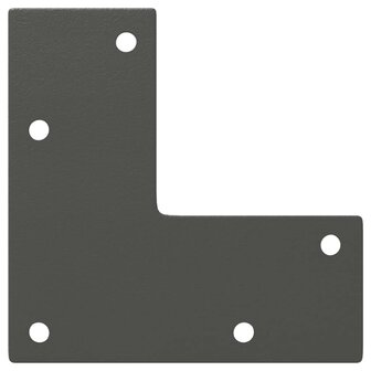 Salontafelpoten conische vorm 4 st 72-73 cm staal antraciet 7