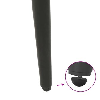 Salontafelpoten conische vorm 4 st 72-73 cm staal antraciet 9