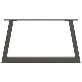 Eettafelpoten 2 st V-vormig 60x(30-31,3) cm staal antraciet 5