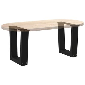 Eettafelpoten 2 st V-vormig 40x(30-31,3) cm staal zwart 8