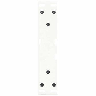 Eettafelpoten 2 st V-vormig 28x(42-43,3) cm staal wit 7