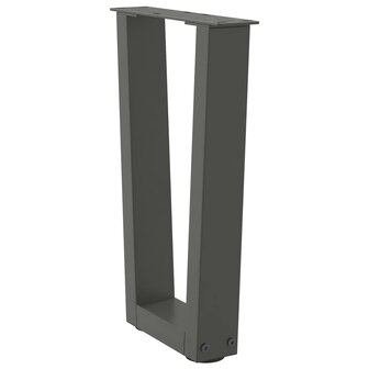 Eettafelpoten 2 st V-vormig 28x(42-43,3) cm staal antraciet 4