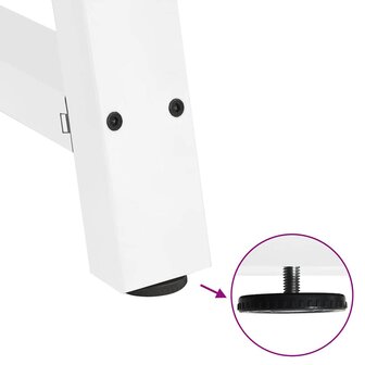 Salontafelpoten 2 st A-vormig 38x(42-43) cm staal wit 9