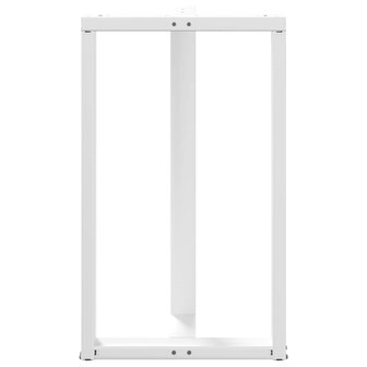 Bartafelpoten 2 st T-vormig 60x35x(100-101) cm staal wit 6