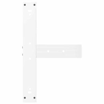 Bartafelpoten 2 st T-vormig 60x35x(100-101) cm staal wit 7
