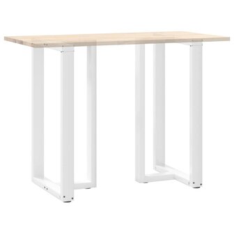 Bartafelpoten 2 st T-vormig 60x35x(100-101) cm staal wit 8