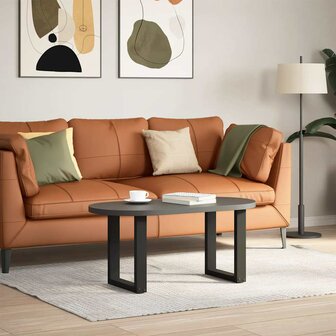 Salontafelpoten 2 st U-vormig 38x(42-43) cm staal zwart 2