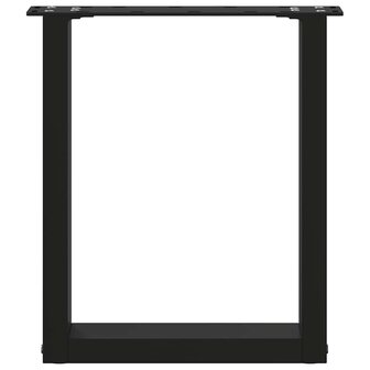 Salontafelpoten 2 st U-vormig 38x(42-43) cm staal zwart 5
