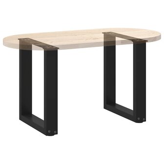 Salontafelpoten 2 st U-vormig 38x(42-43) cm staal zwart 8