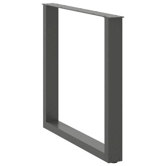 Salontafelpoten 3 st U-vormig 80x(72-73) cm staal antraciet 4
