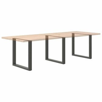Salontafelpoten 3 st U-vormig 80x(72-73) cm staal antraciet 8