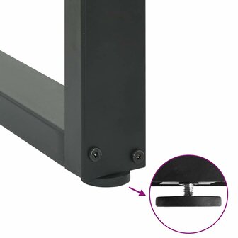 Salontafelpoten 3 st U-vormig 80x(72-73) cm staal antraciet 9