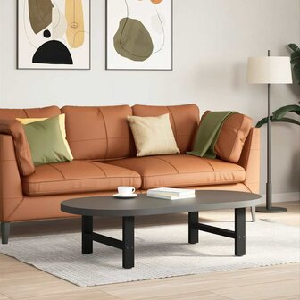 Salontafelpoten 2 st 60x(30-31) cm staal zwart 1