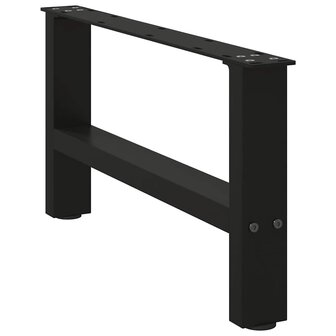 Salontafelpoten 2 st 60x(30-31) cm staal zwart 3