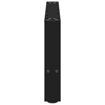 Salontafelpoten 2 st 60x(30-31) cm staal zwart 6