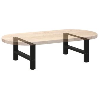 Salontafelpoten 2 st 60x(30-31) cm staal zwart 8