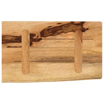 Tafelblad met natuurlijke rand 60x30x2,5 cm massief mangohout 5