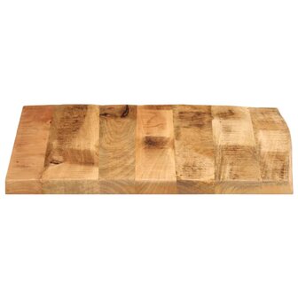 Tafelblad met natuurlijke rand 40x40x2,5 cm massief mangohout 4