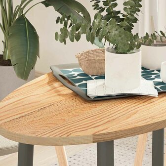 Tafelblad 100x50x2 cm ovaal massief eikenhout 1