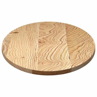 Tafelblad 100x50x2 cm ovaal massief eikenhout 6