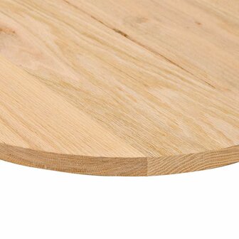 Tafelblad 100x50x2 cm ovaal massief eikenhout 8