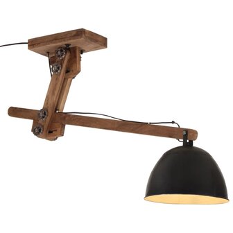 Plafondlamp 25 W E27 105x30x65-108 cm zwart 1