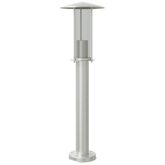 Buitenvloerlamp 60 cm roestvrijstaal zilverkleurig 2