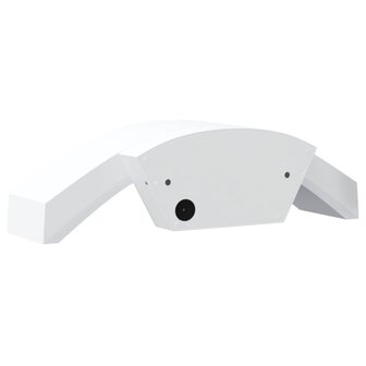 Buitenwandlampen 2 st LED gegoten aluminium wit 7