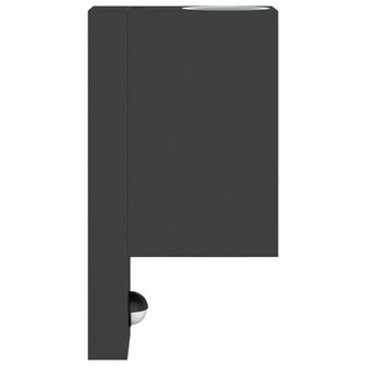 Buitenwandlampen 2 st met sensors gegoten aluminium zwart 5