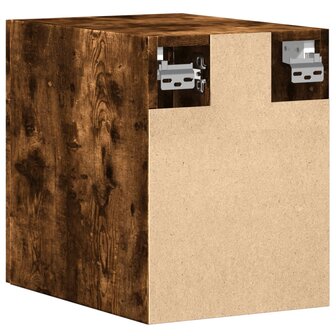 Wandkast 30x42,5x40 cm bewerkt hout gerookt eikenkleurig 6