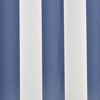 Luifeldoek 6x3 m canvas blauw en wit 3