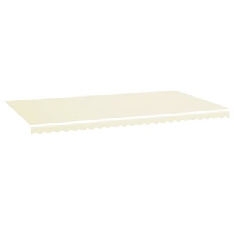 Vervangingsdoek voor luifel 6x3,5 m cr&egrave;mekleurig 2